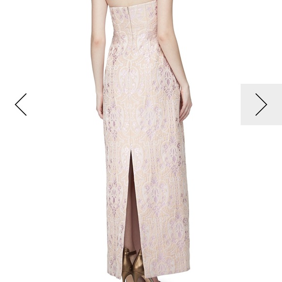 Kay Unger New York Sequined Jacquard Column Gown - Picture 4 of 4